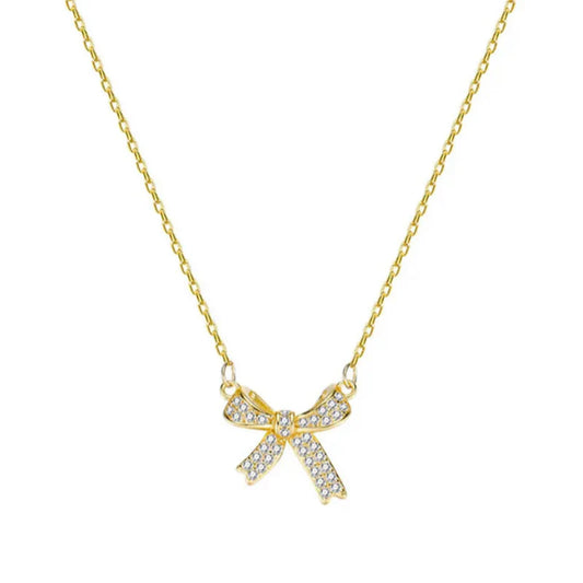 Bow Diamonds Necklace